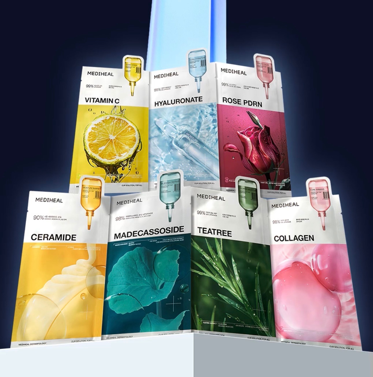 MEDIHEAL 美迪惠爾 面膜 10入組 積雪草 茶樹 銀赫 東海 同款 ROSE PDRN 補水