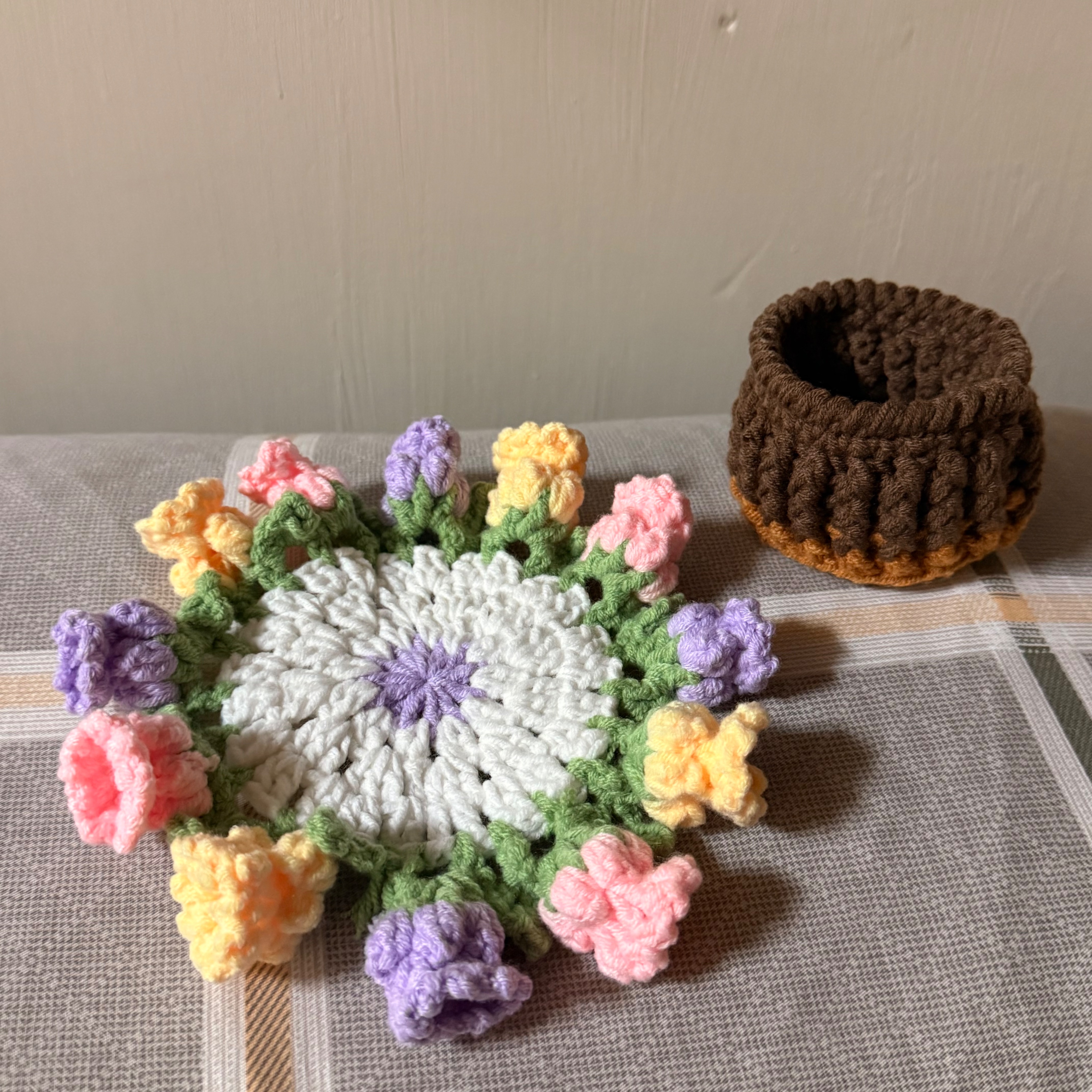 史萊姆種的小花盆杯墊