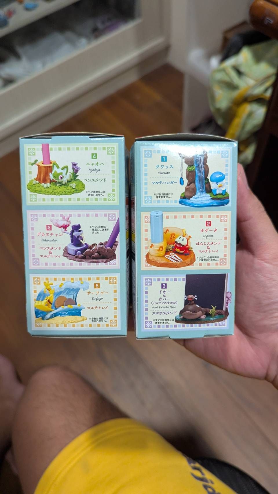 re-ment 寶可夢 （潤水鴨 新葉貓）