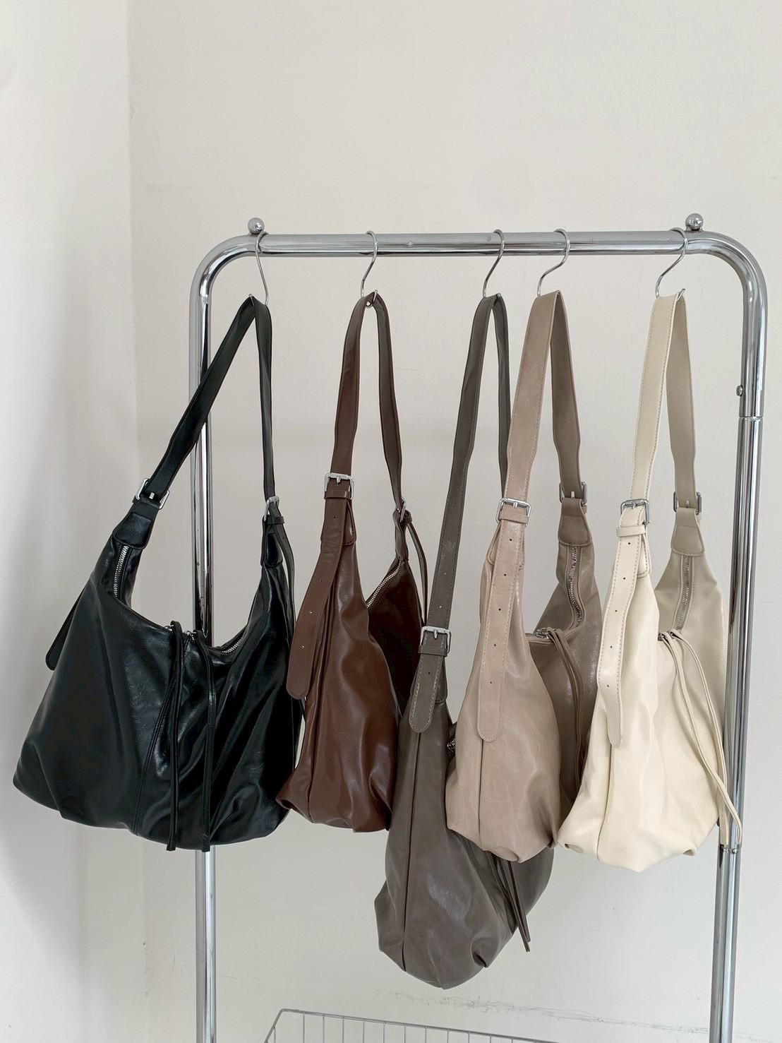 🧺漆皮感雙背法式包