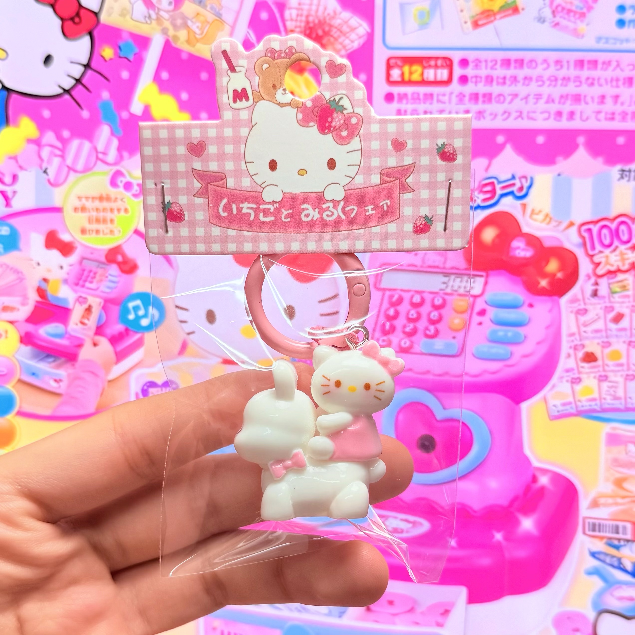 🫧可愛kitty騎小兔小吊飾🪽