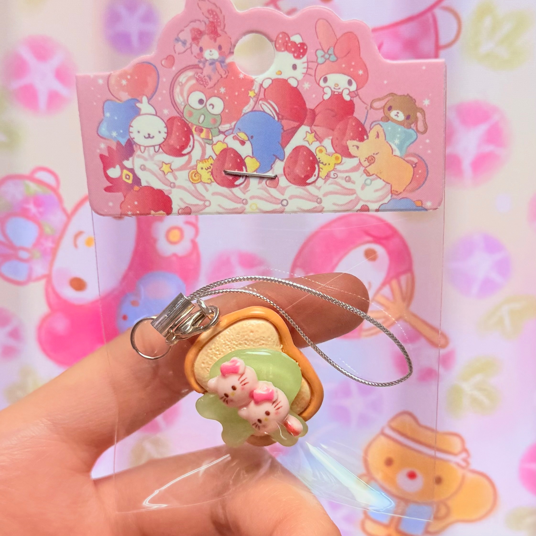 🍓可愛三麗鷗吐司🍞家族小吊飾🐇
