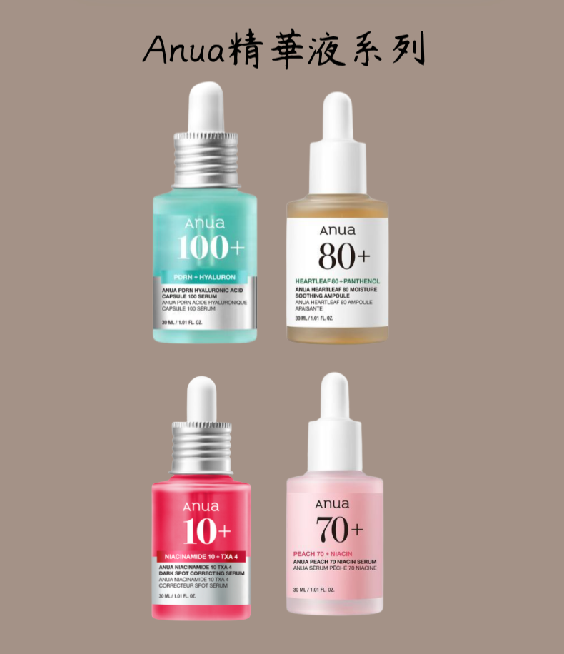 [預購]Oliveyoung-Anua精華液系列（預計12/9陸續寄出）