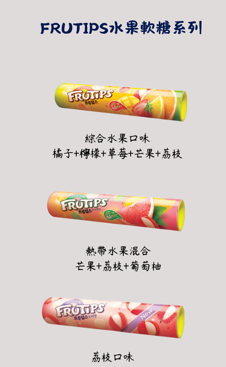 [預購]FRUTIPS水果軟糖系列（預計12/9陸續寄出）