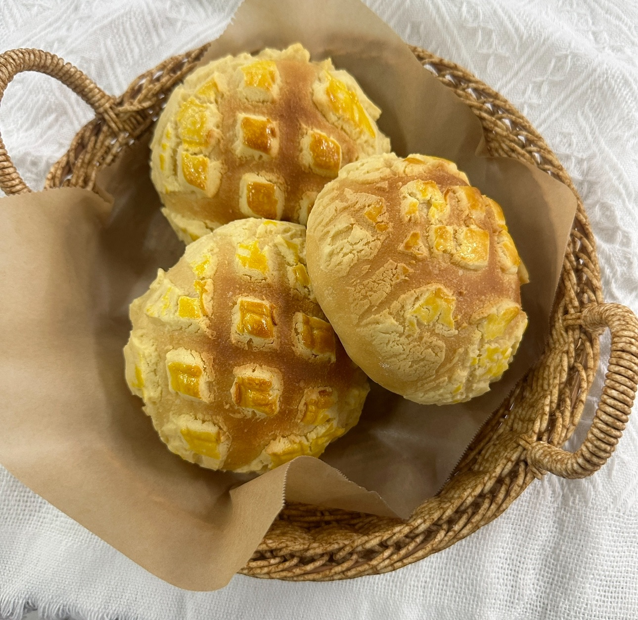 正常大小的菠蘿麵包🫶🏻