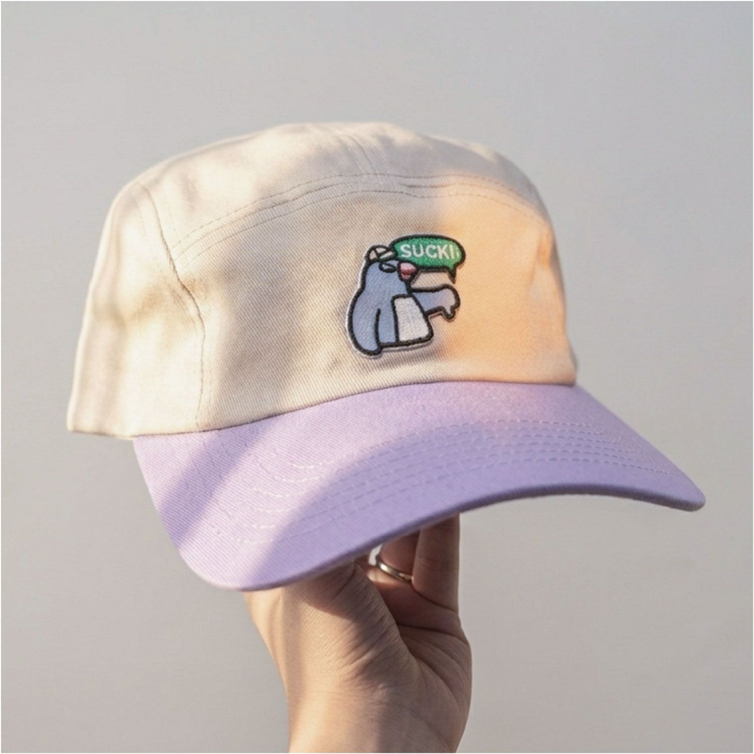 南極日常 小紫帽 （刺繡款：送你一個爛！）