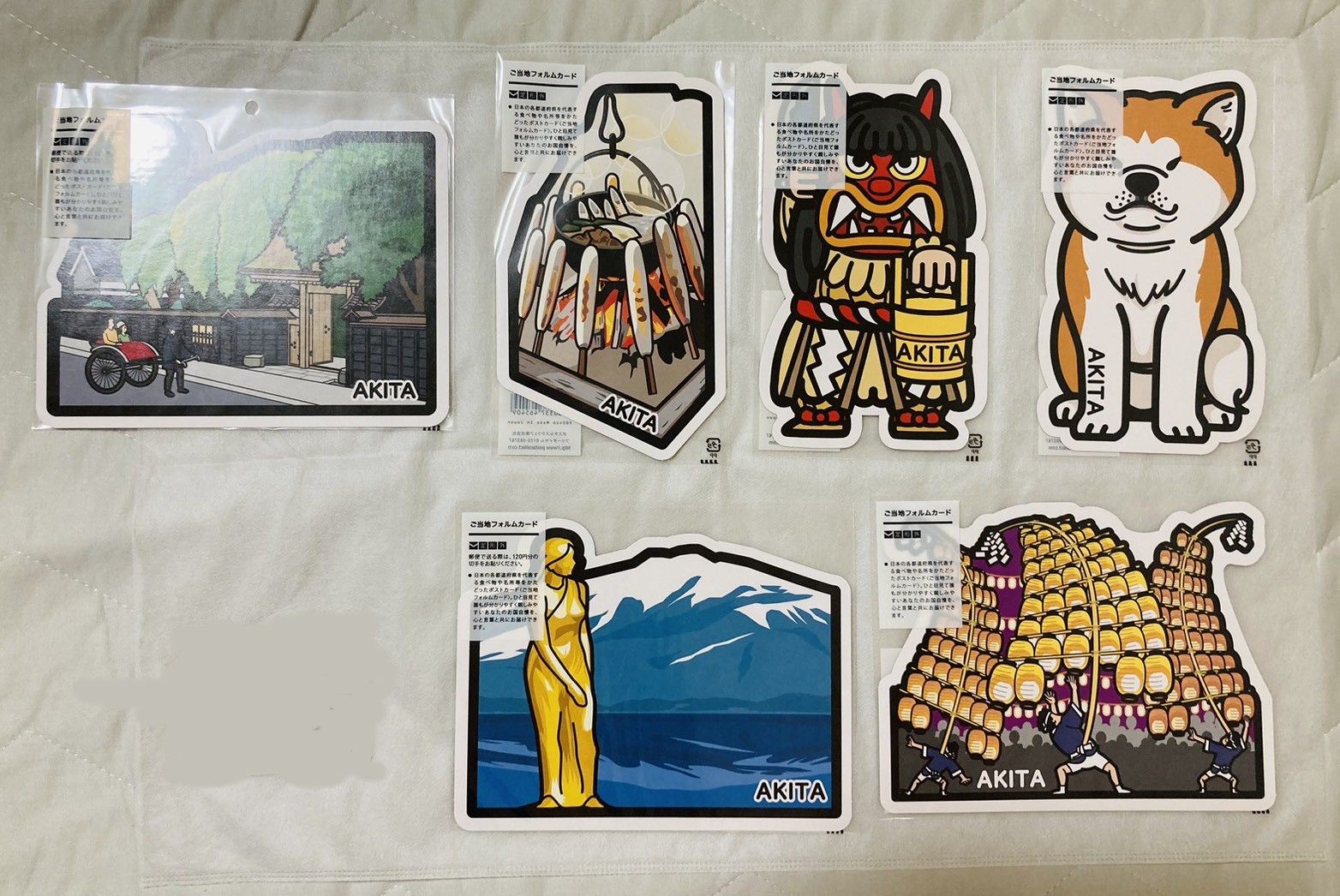 日本郵局當地特色明信片_秋田