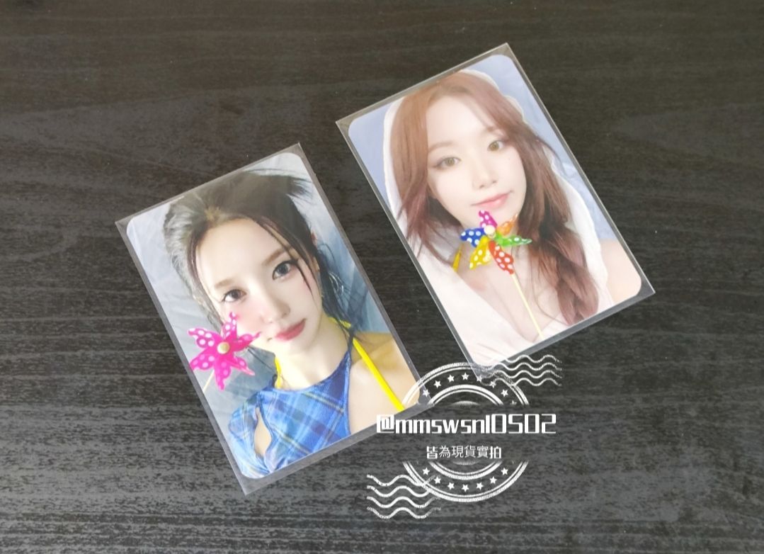 Idle 舒華 薇娟 中文字背 風車 特典卡