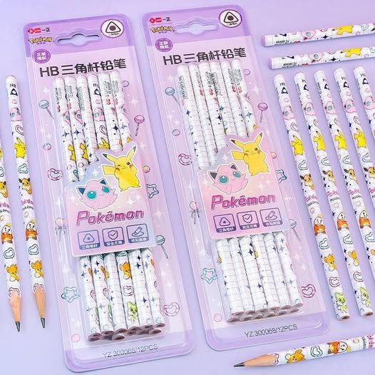 【寶可夢三角鉛筆套組】✔️HB石墨鉛芯
