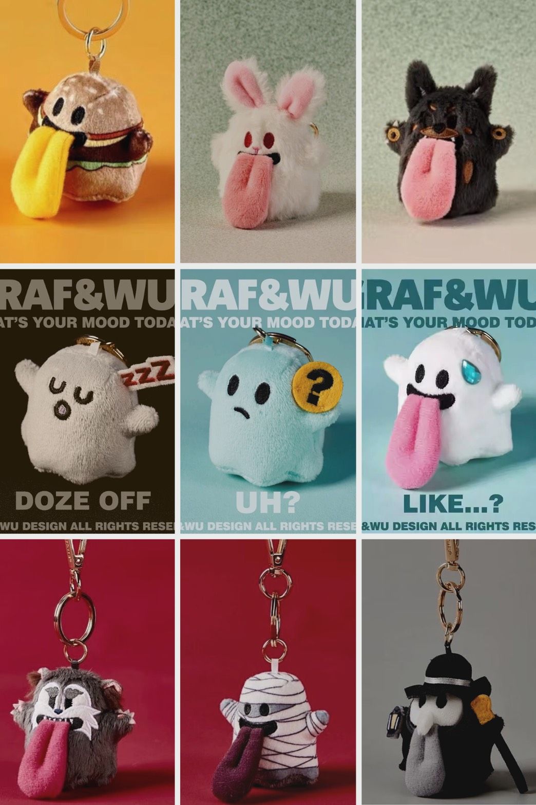 GRAF 迷你可愛鬼娃娃吊飾｜鑰匙扣