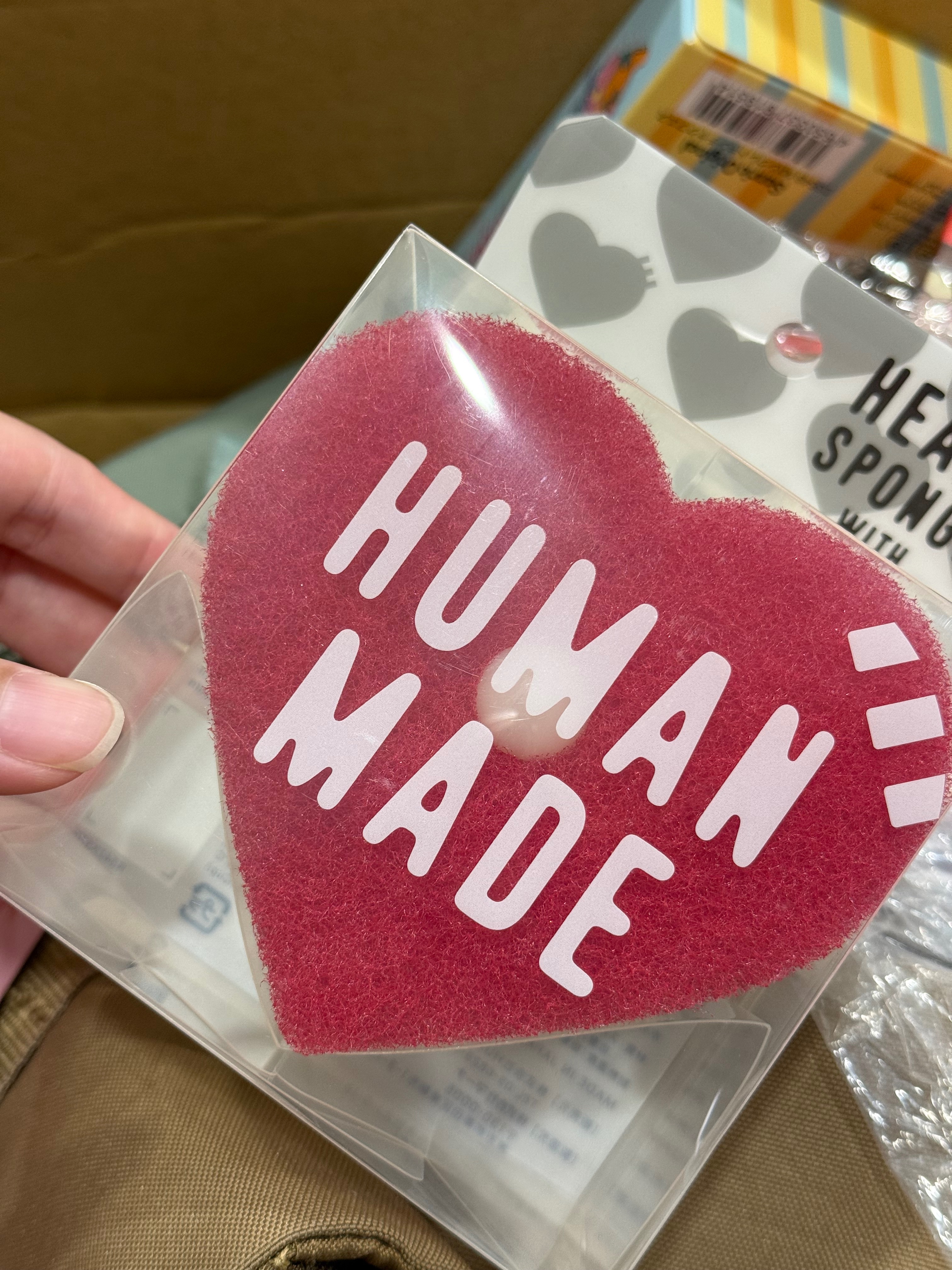 Human made廚房海綿 後面有吸盤