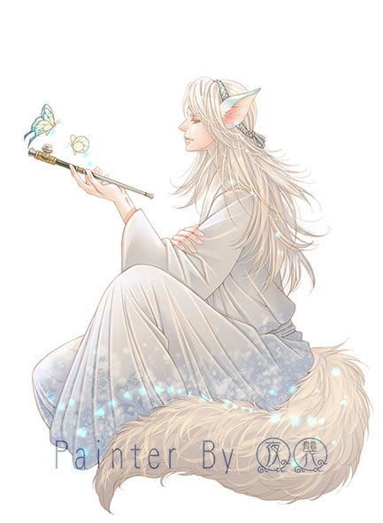 [原創]明信片 -白狐擬人