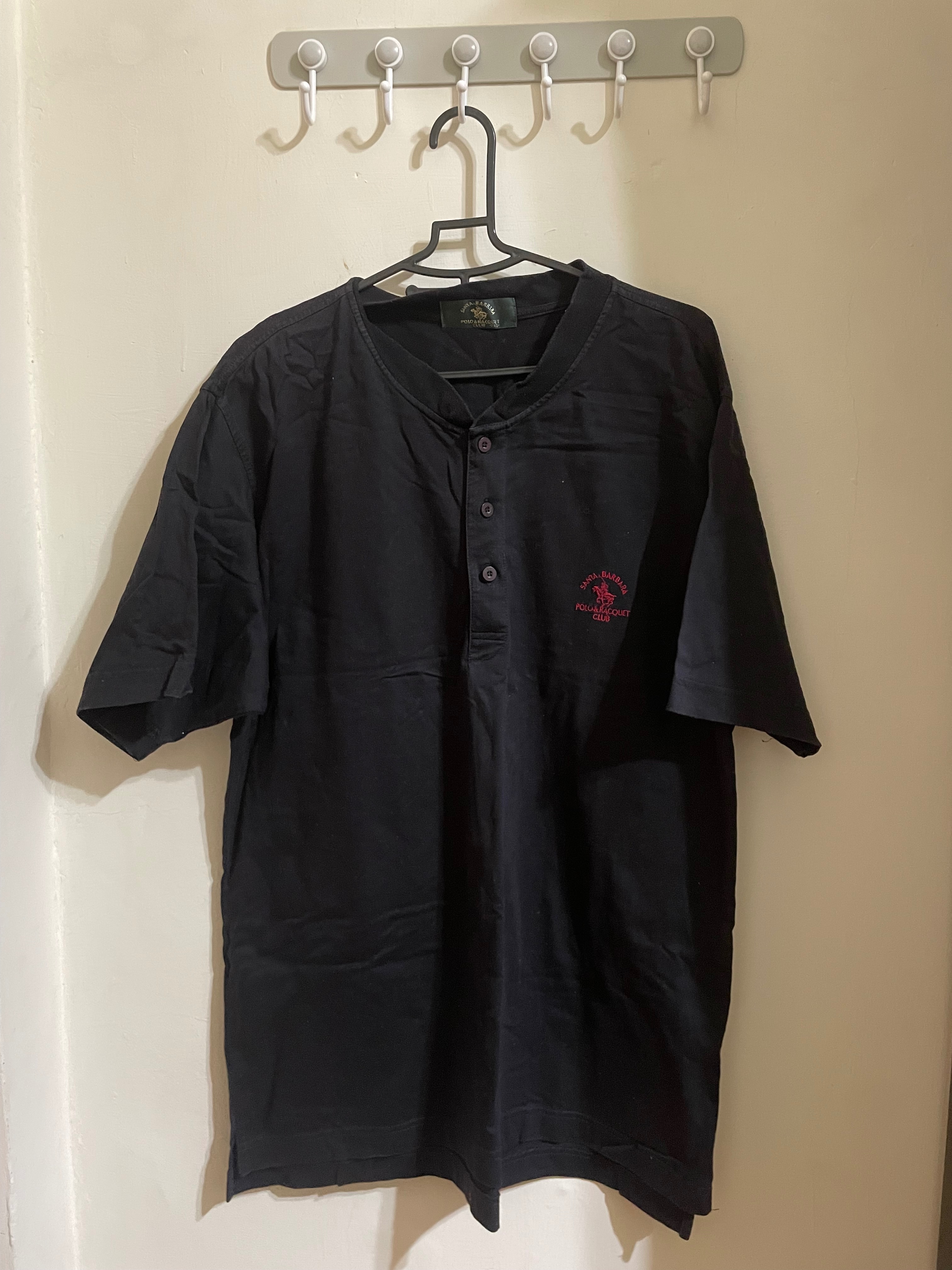 男裝 聖大保羅 Santa Barbara 黑色 Polo衫