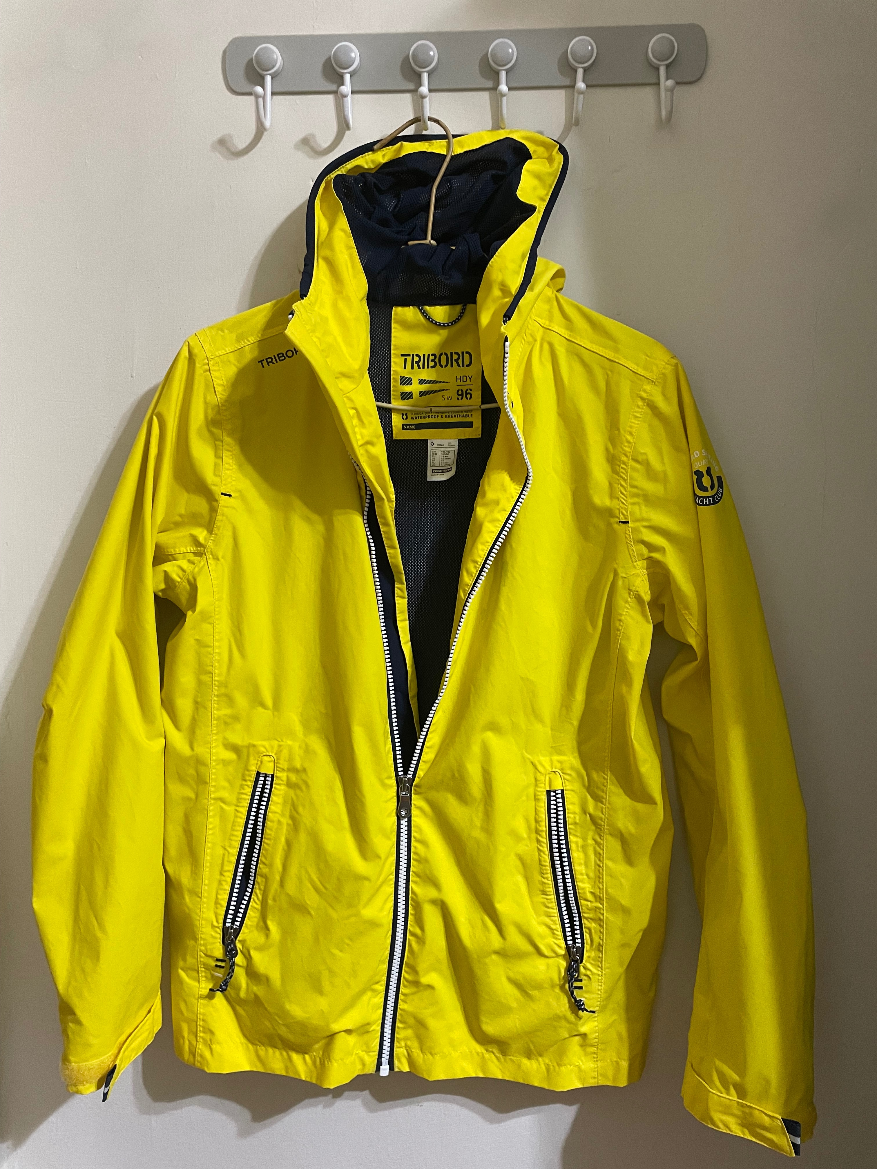Tribord 黃色 防風 防水 連帽 外套
