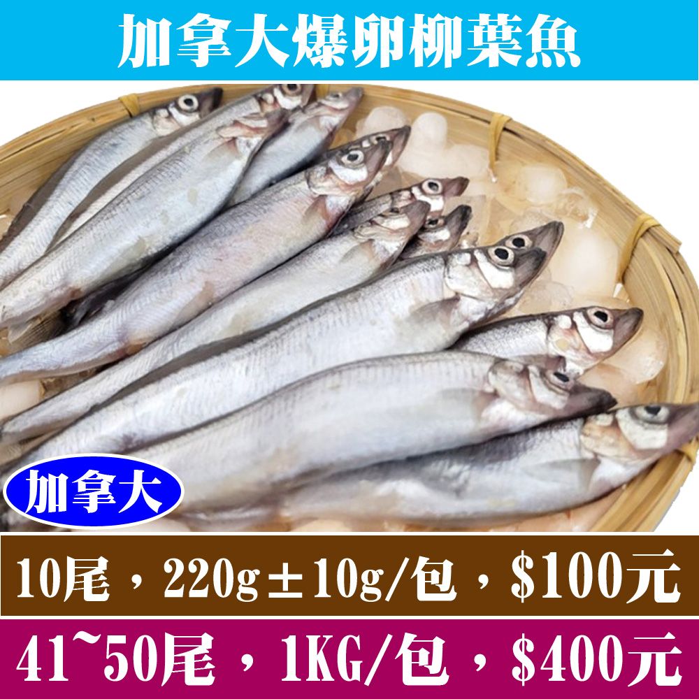 【立揚水產】挪威爆卵柳葉魚