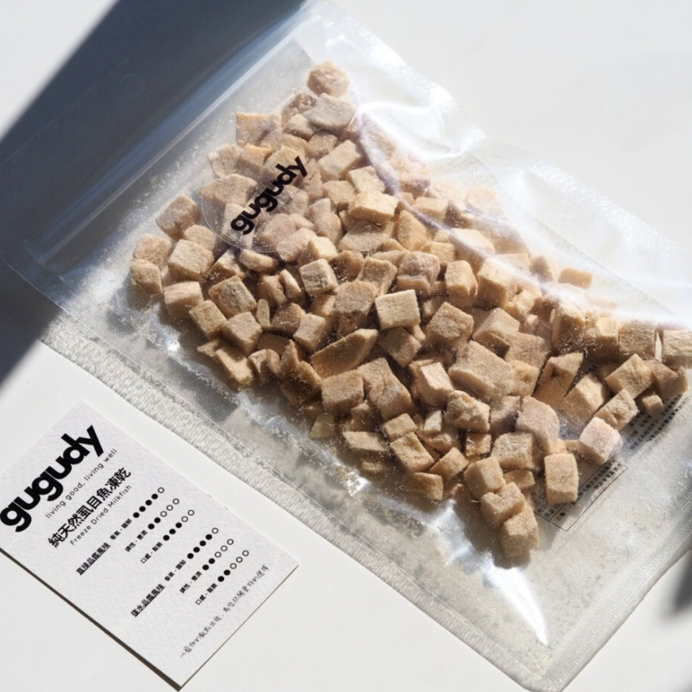 GUGUDY 純天然虱目魚凍乾 40克