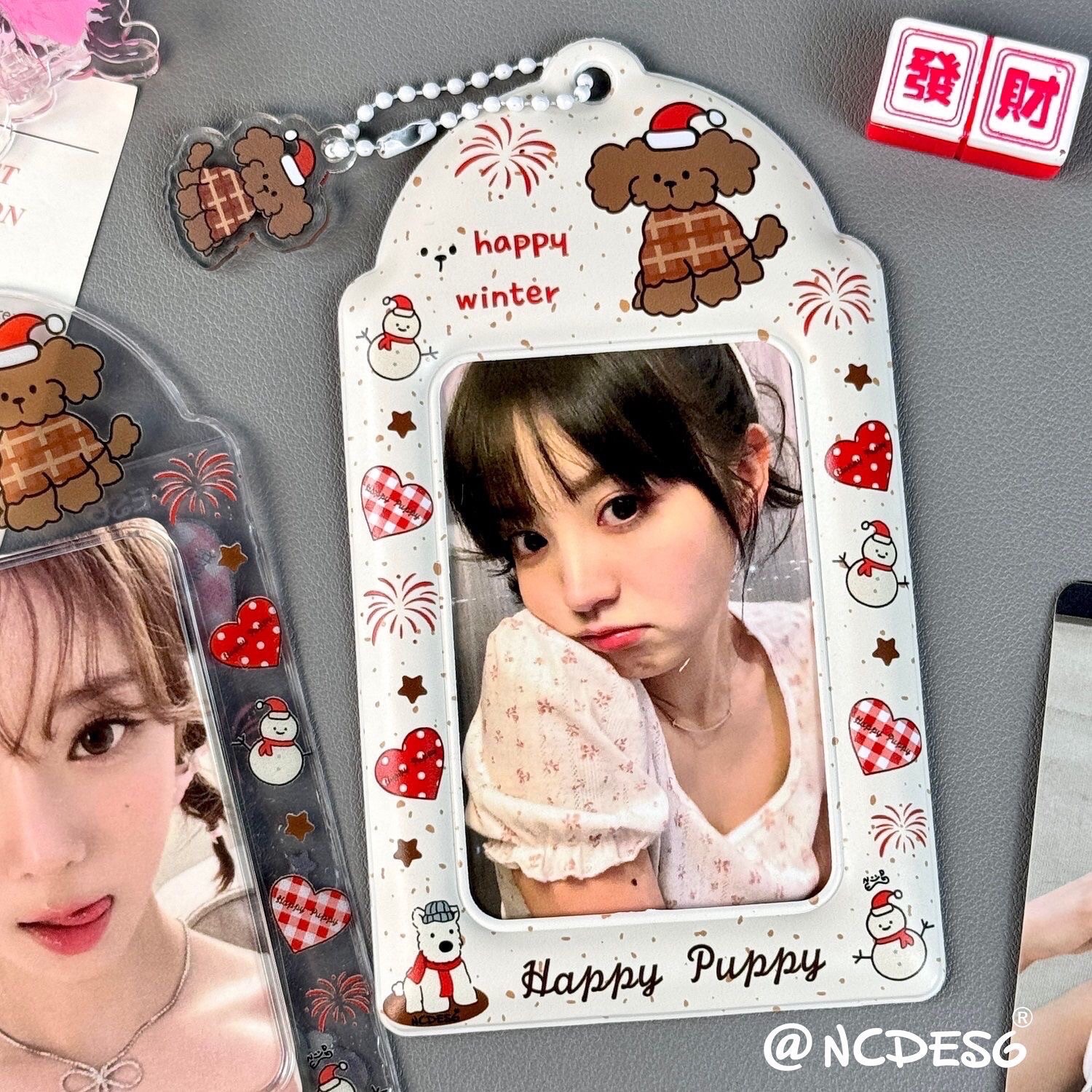 冬日小狗pvc卡套