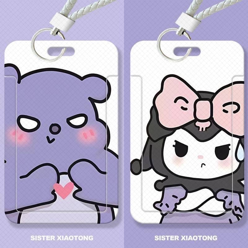 庫洛米巴庫情侶卡套+掛繩