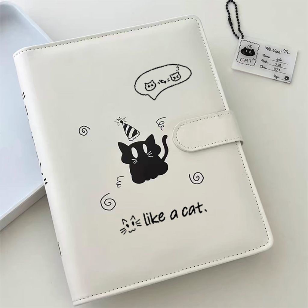 A5驚嚇貓咪3寸皮質卡冊