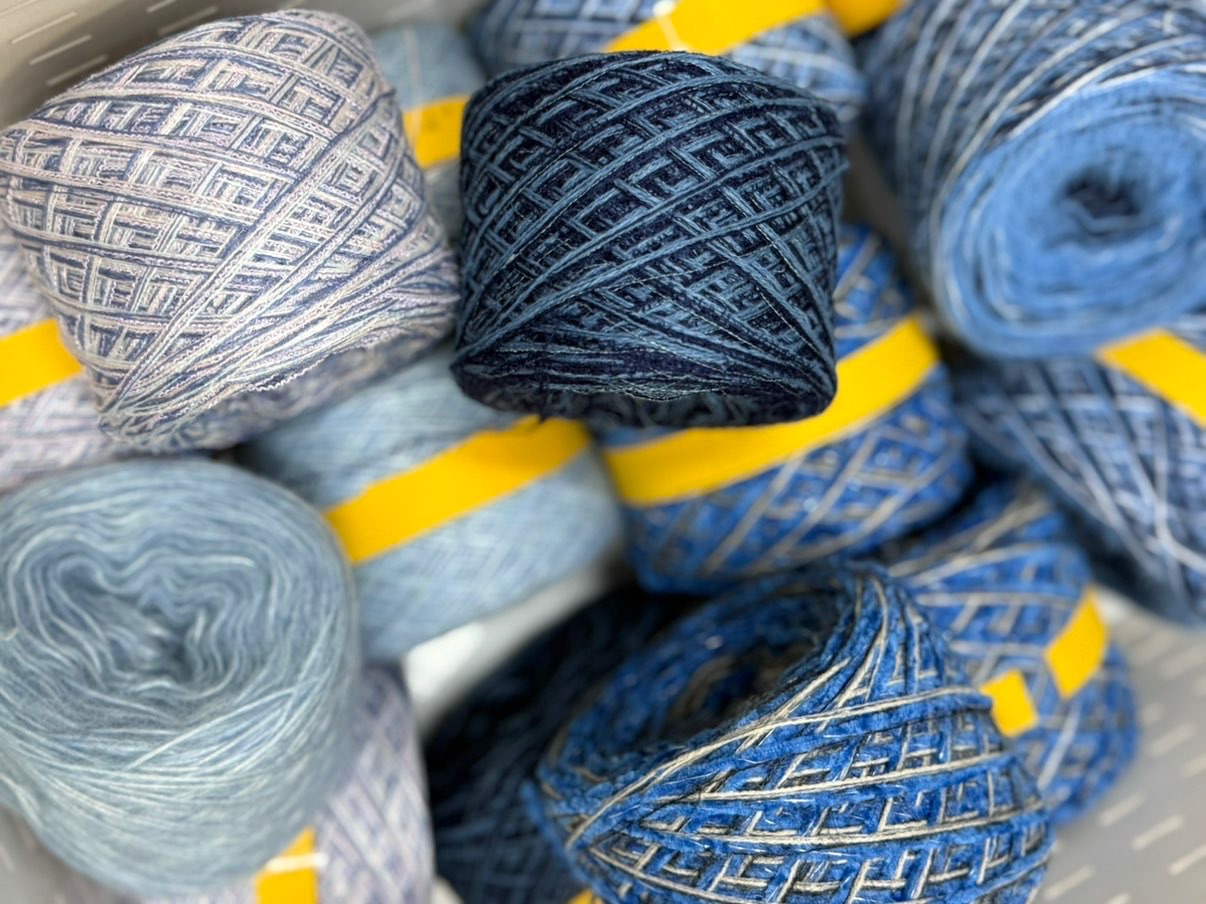 藍色控系列紗線