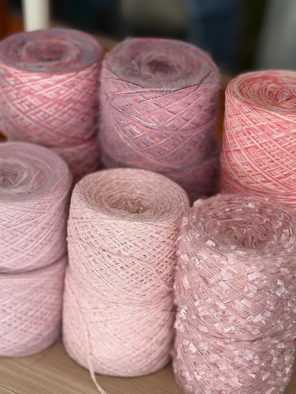 粉色控系列紗線