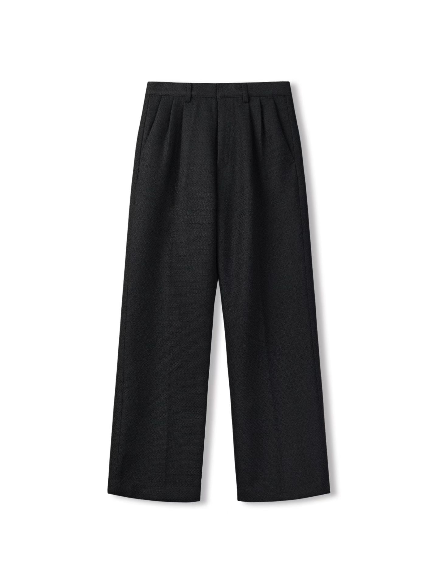 TROVE 斜紋寬版西裝長褲｜Tweed Wide Leg Slacks｜Unisex