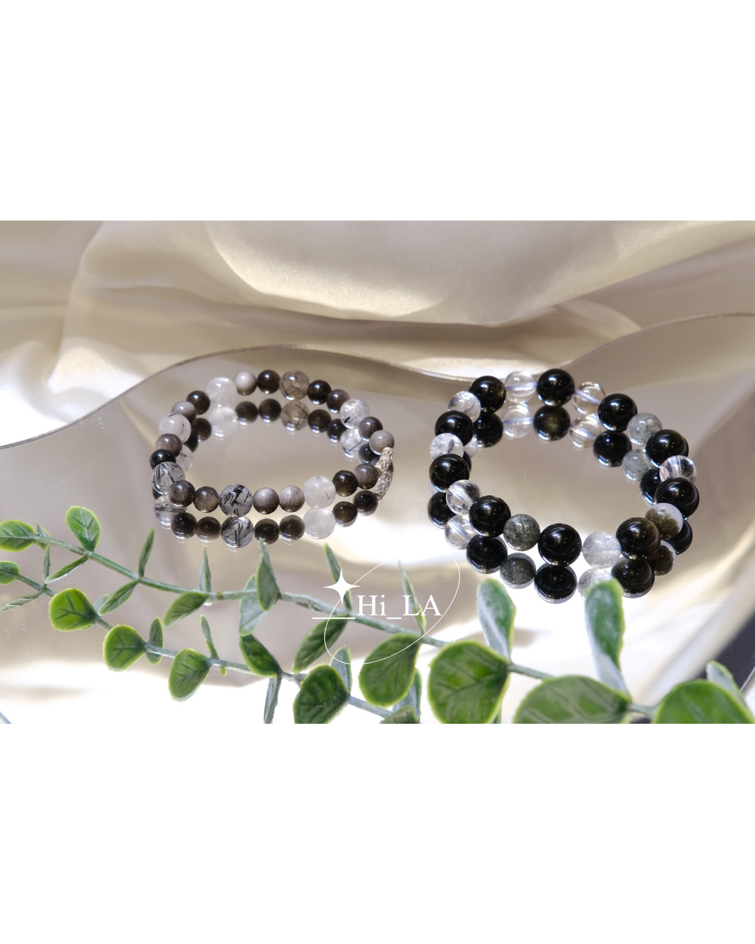 ｜1+1情侶款 × 黑金曜石 × 銀曜石 NT$900