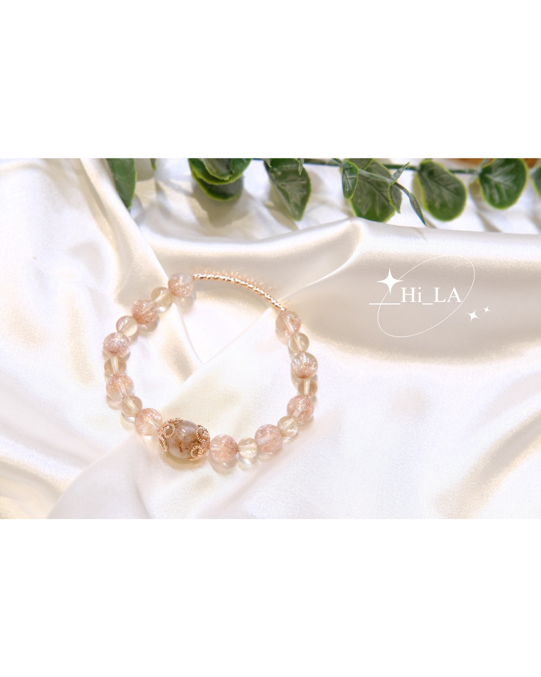 ｜玫瑰金* 𓂃 黑金兔毛銅 × 拉長石 NT$1680