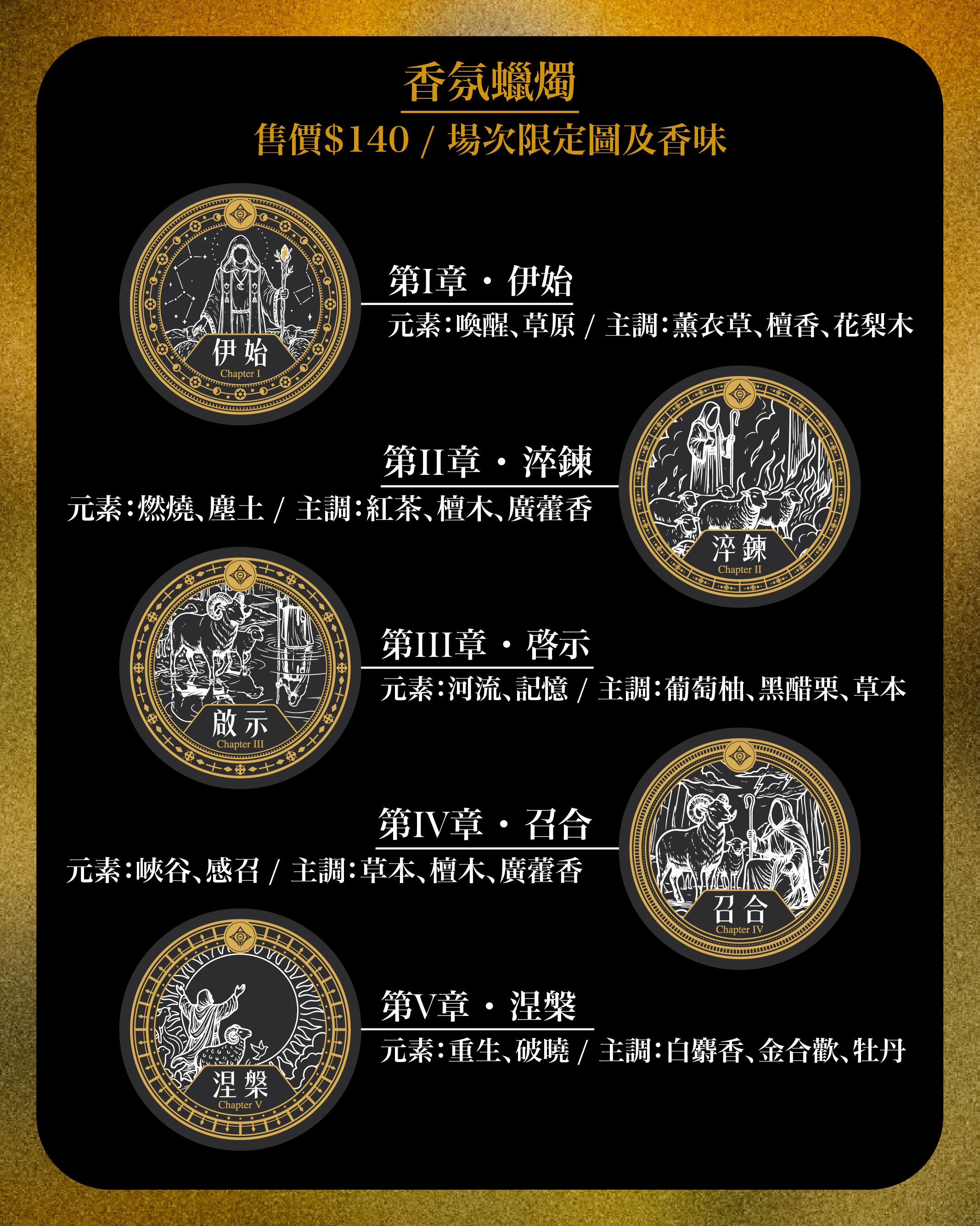 《引渡之書》故事香氛蠟燭