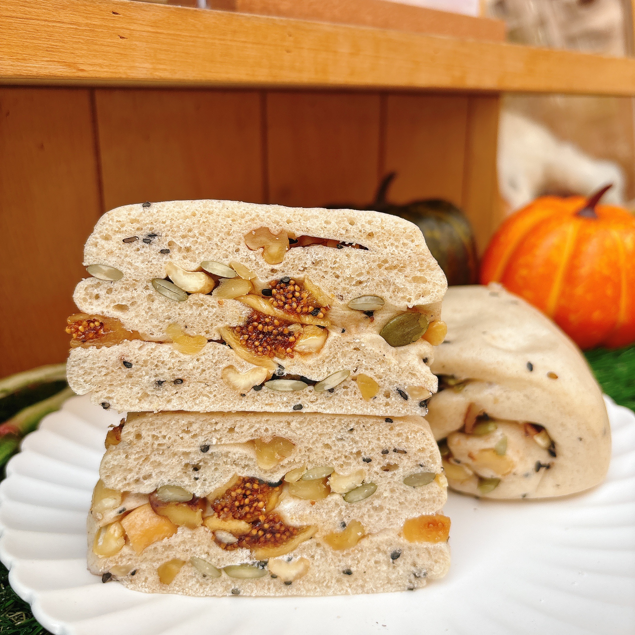 全麥無糖.ᐟ‪‪.ᐟ 無花果種子全家福