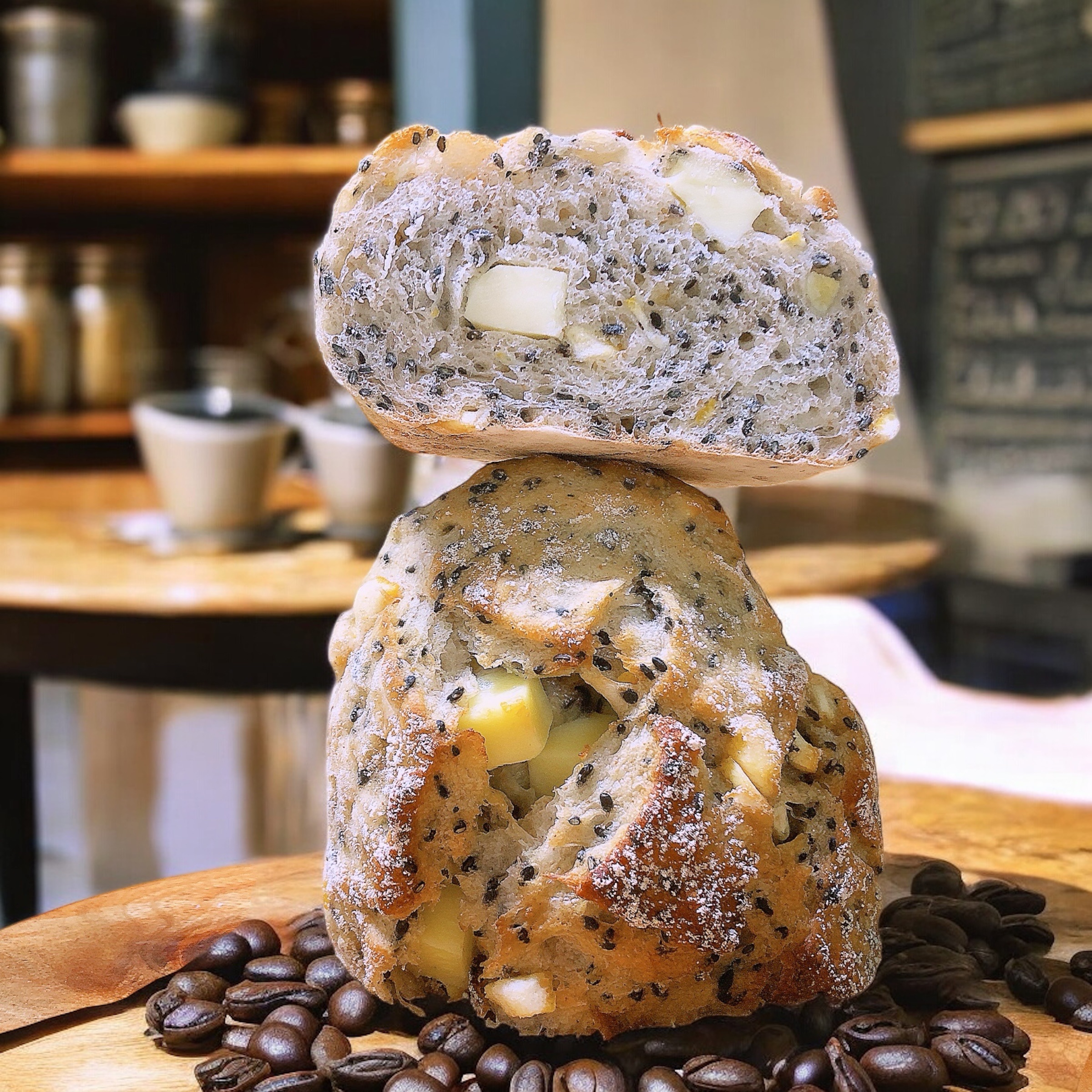 酸種 芝麻佐香起司