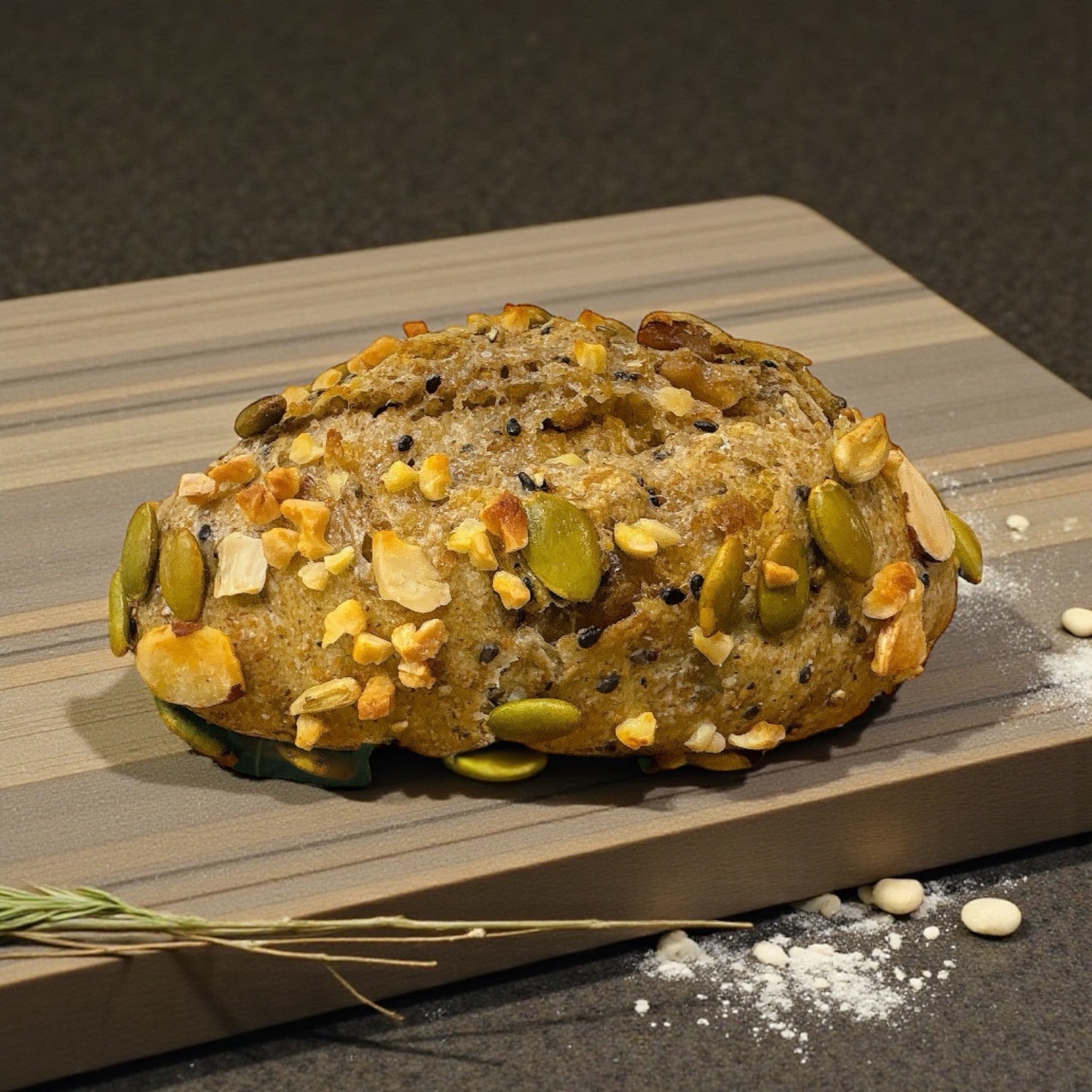 黑芝麻紅棗全麥麵包