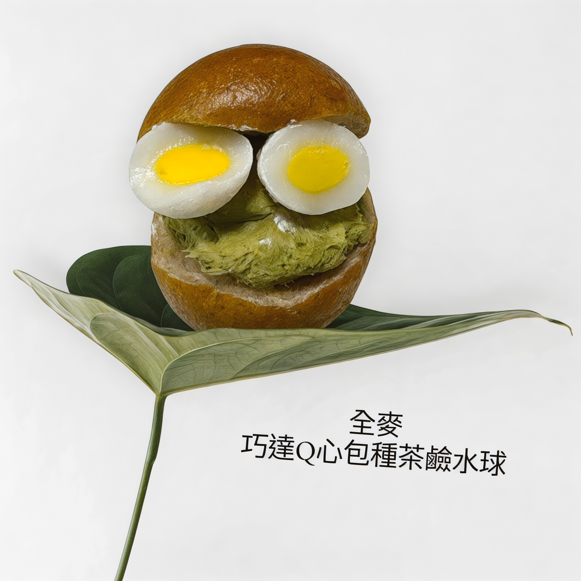 全麥 巧達Q心包種茶鹼水球