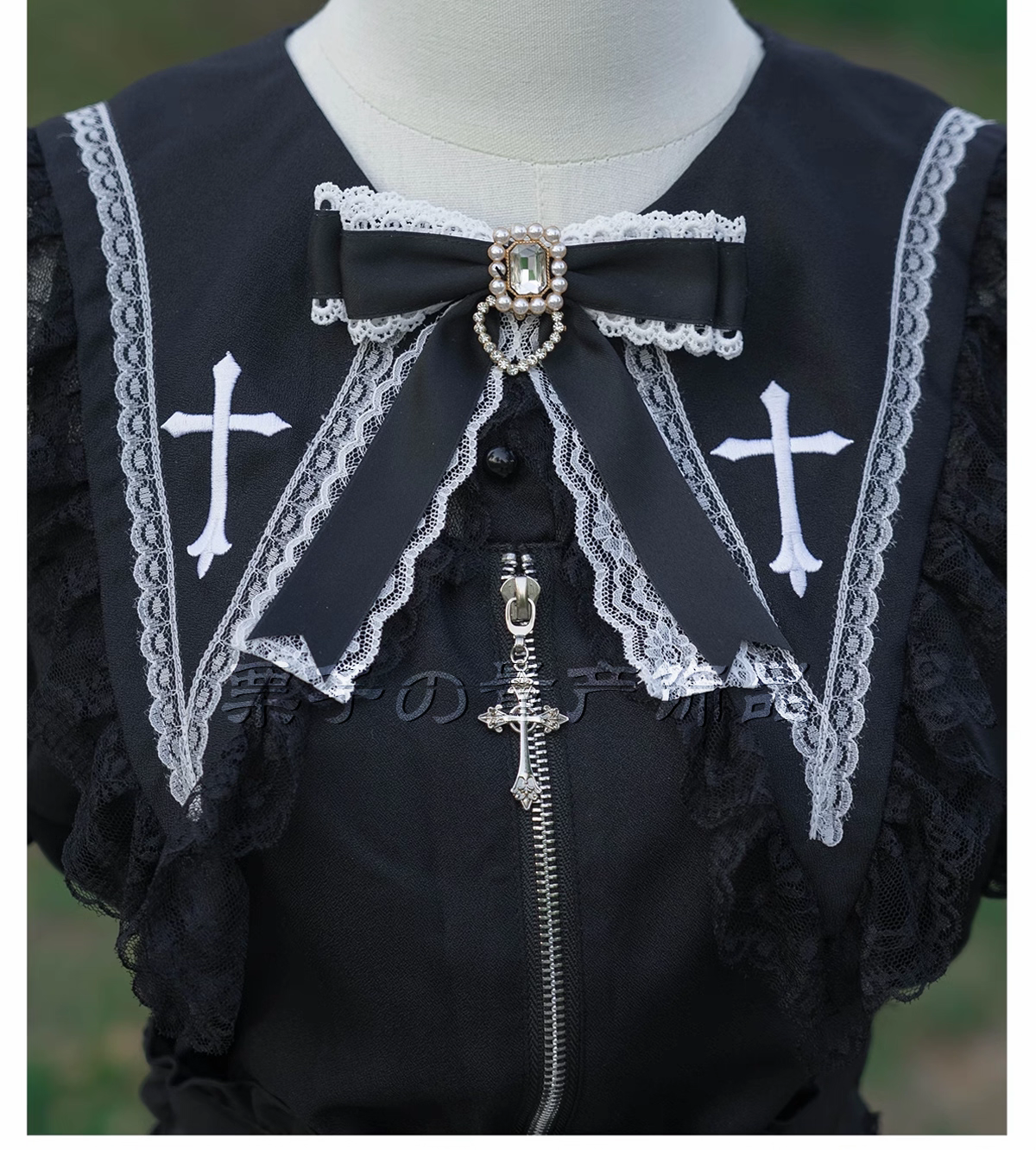 日系方鑽精緻蝴蝶結百搭領結