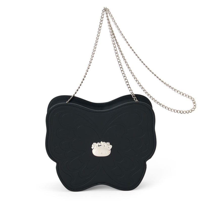 日本三麗鷗 暗夜蝴蝶系列 皮質造型斜背包