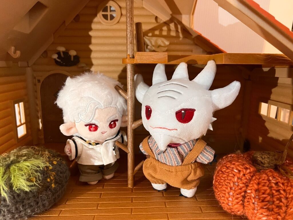 10公分棉花娃  邪＆倫