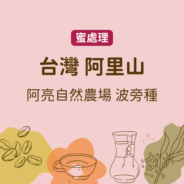 台灣 阿里山 阿亮自然農場 波旁 （淺中焙）