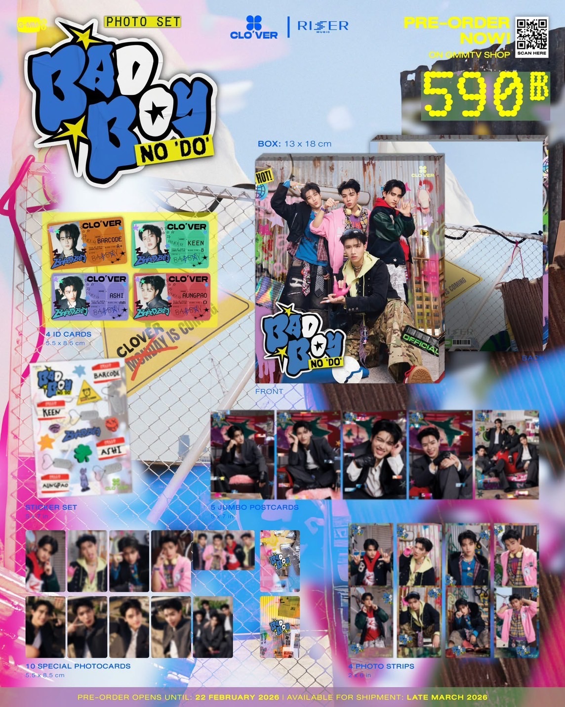 ※預備賣場（請勿下包材） 專拍｜CLO’VER BAD BOY NO ’DO’ PHOTO SET