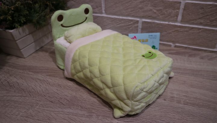 pickles the frog青蛙 泡菜蛙床型面紙盒套