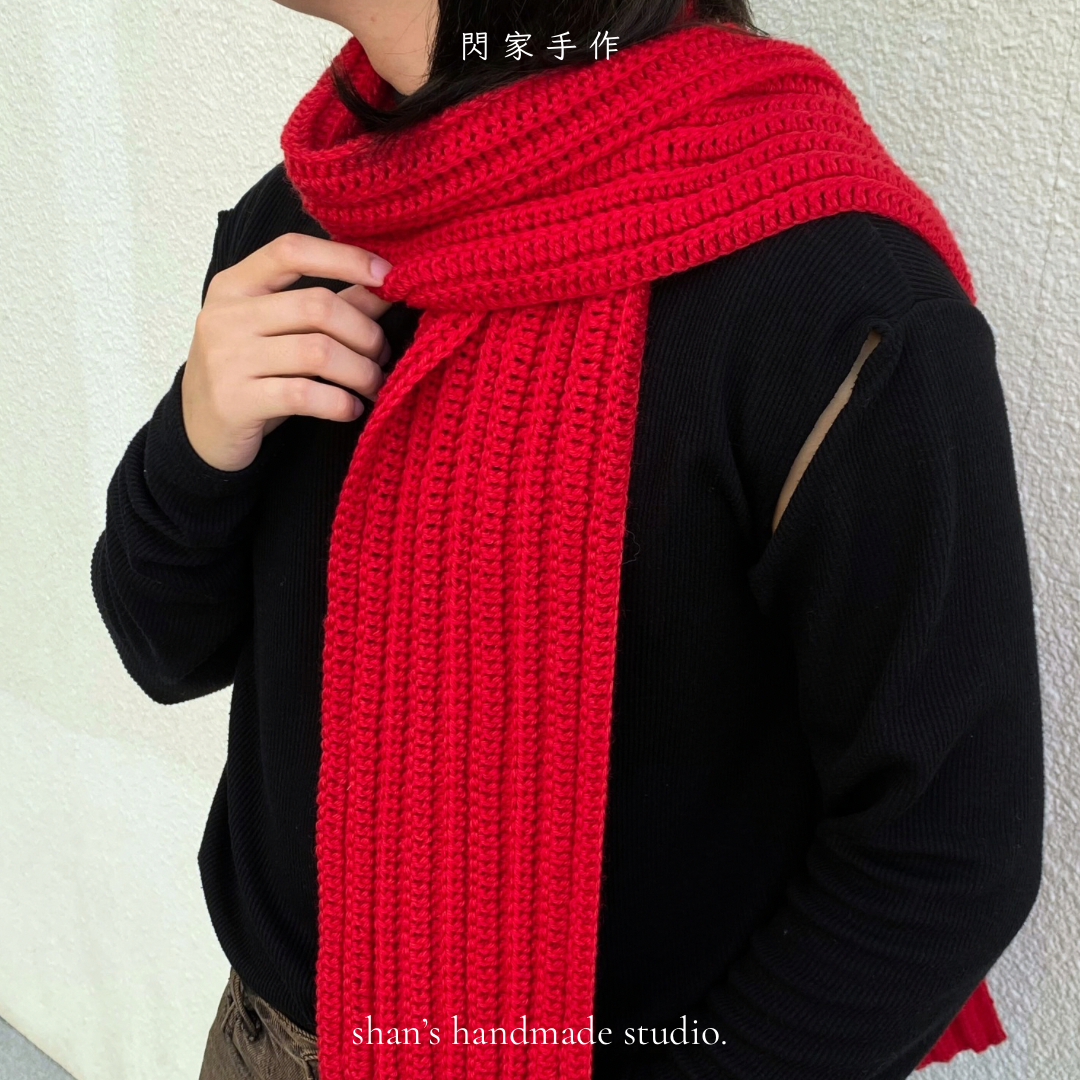新手友善《經典圍巾材料包》下單請備註想要顏色代號（單色）