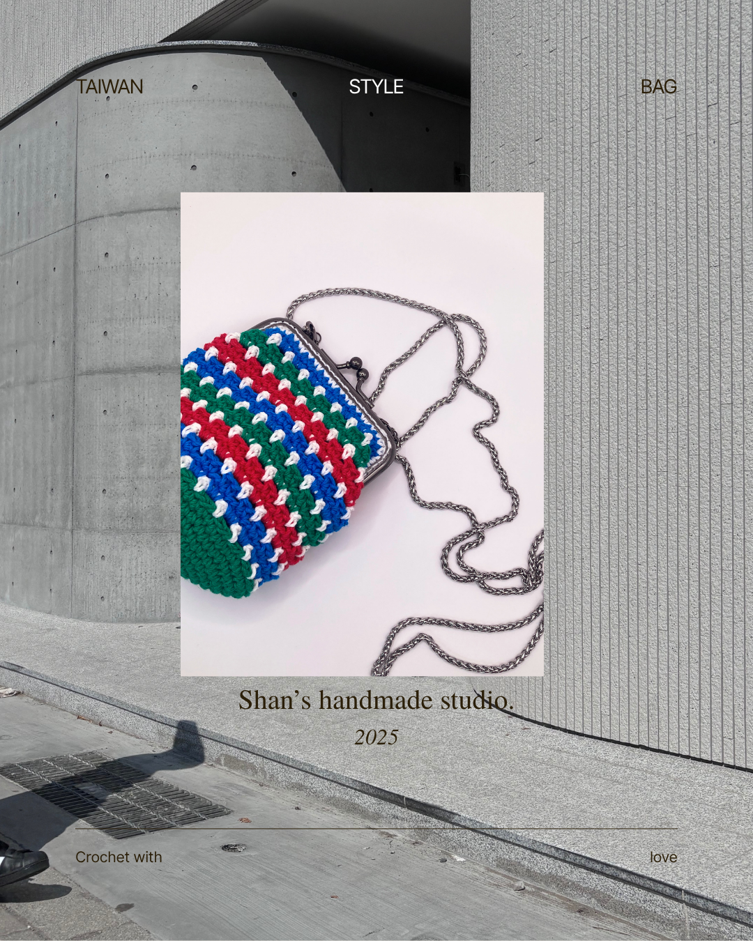 《歹丸茄芷袋小口金斜背包材料包》