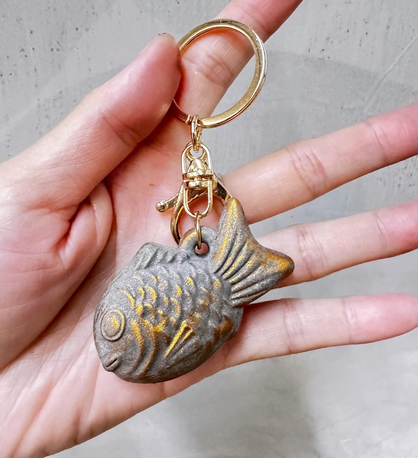 綠境手感工作室＼有泥創研＼鯛魚燒擴香石吊飾＼鑰匙圈＼台灣製＼手工製