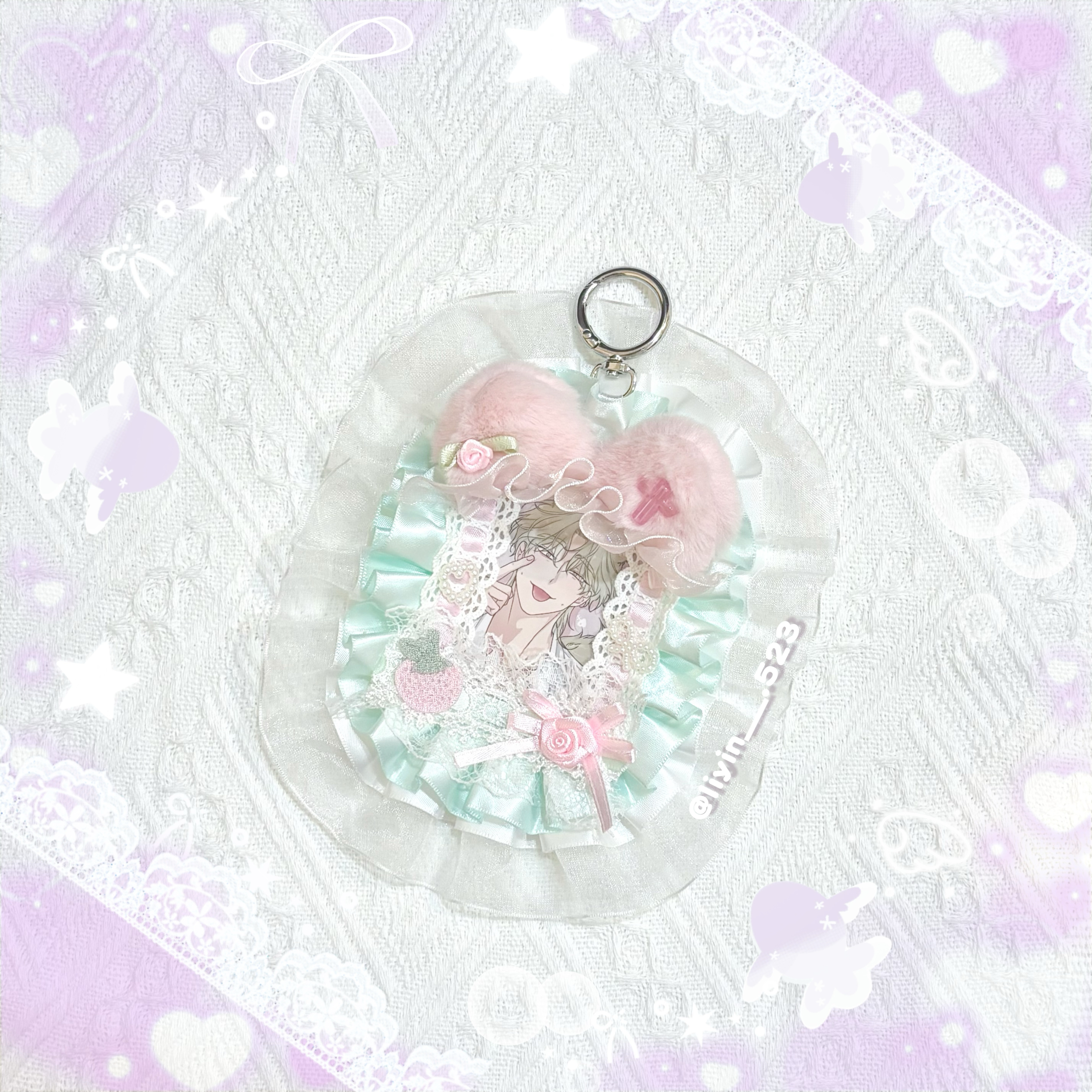 綠色系蕾絲卡套