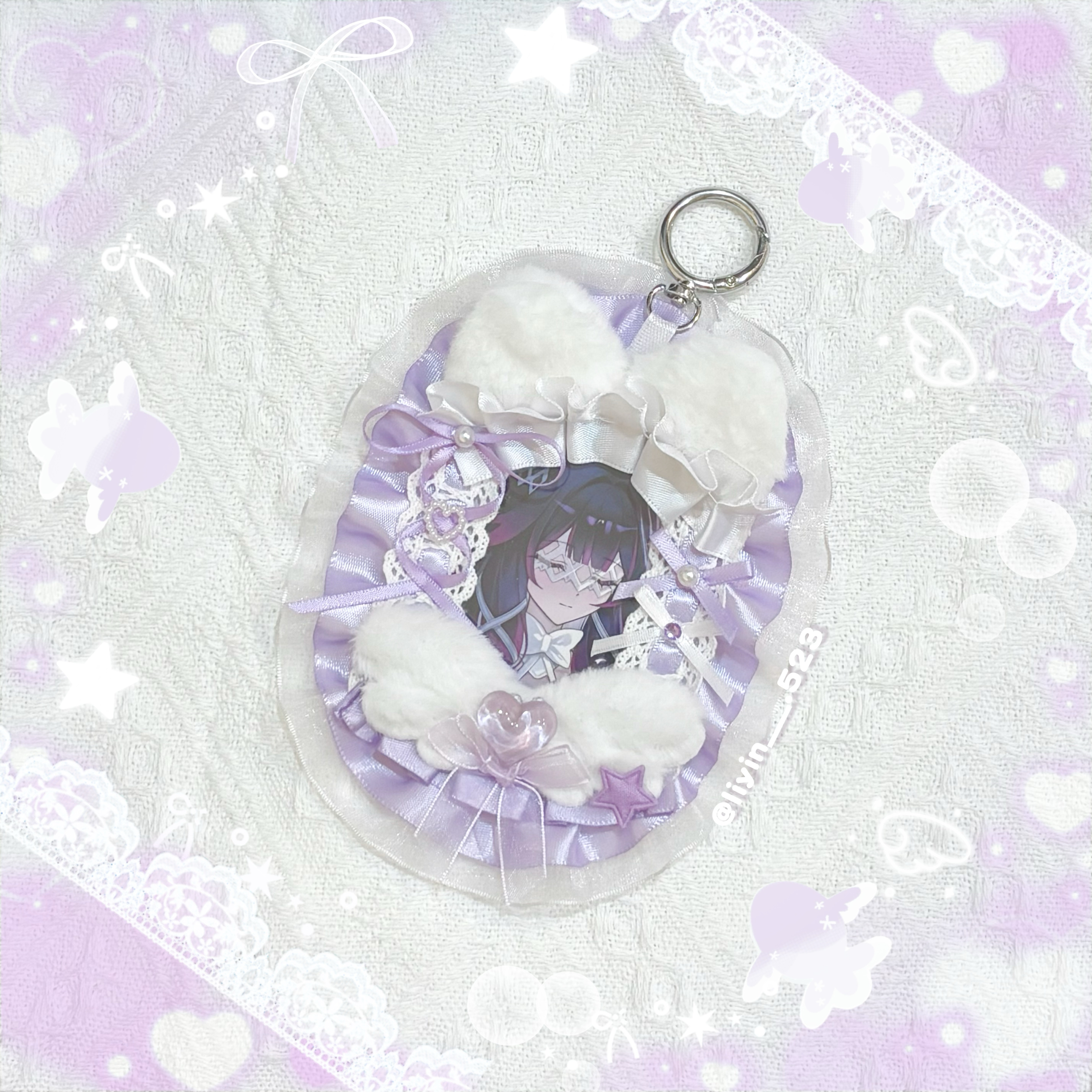 紫色系蕾絲卡套