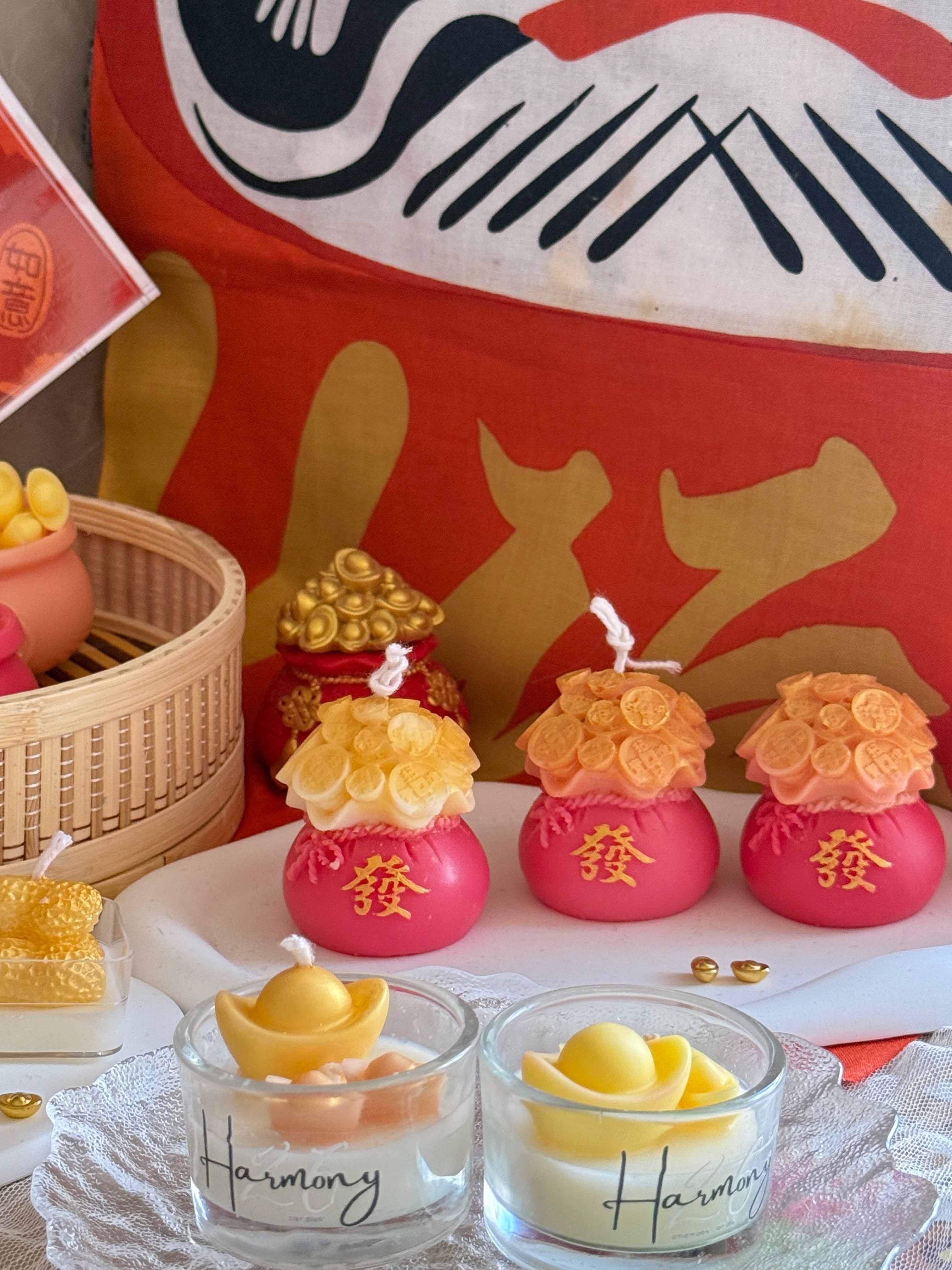 26 聚寶小宇宙・新年許願蠟燭系列｜福滿金元寶