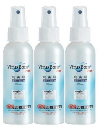 1、病毒崩噴劑 100PPM ∣ 100ml（三瓶 / 組）$888元/組