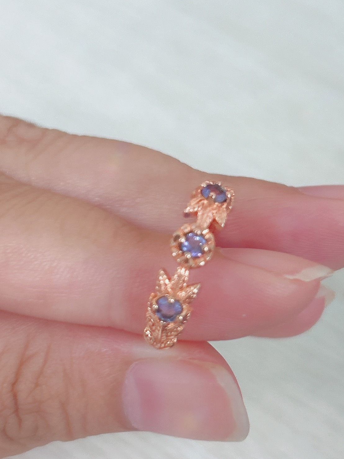 星穗之歌 ‧ 坦桑石玫金戒