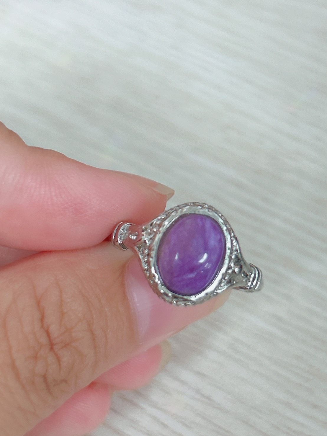 幽謐之脈 ‧ 紫龍晶雕紋戒