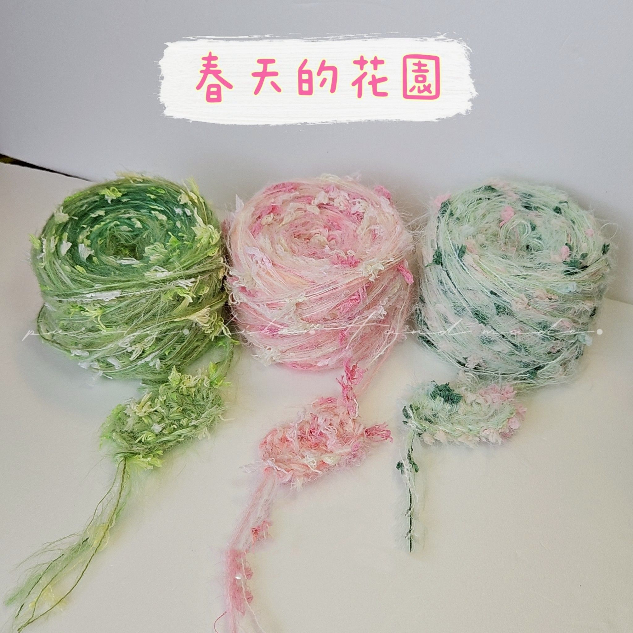 獨家配色春天的花園6mm鉤針示範