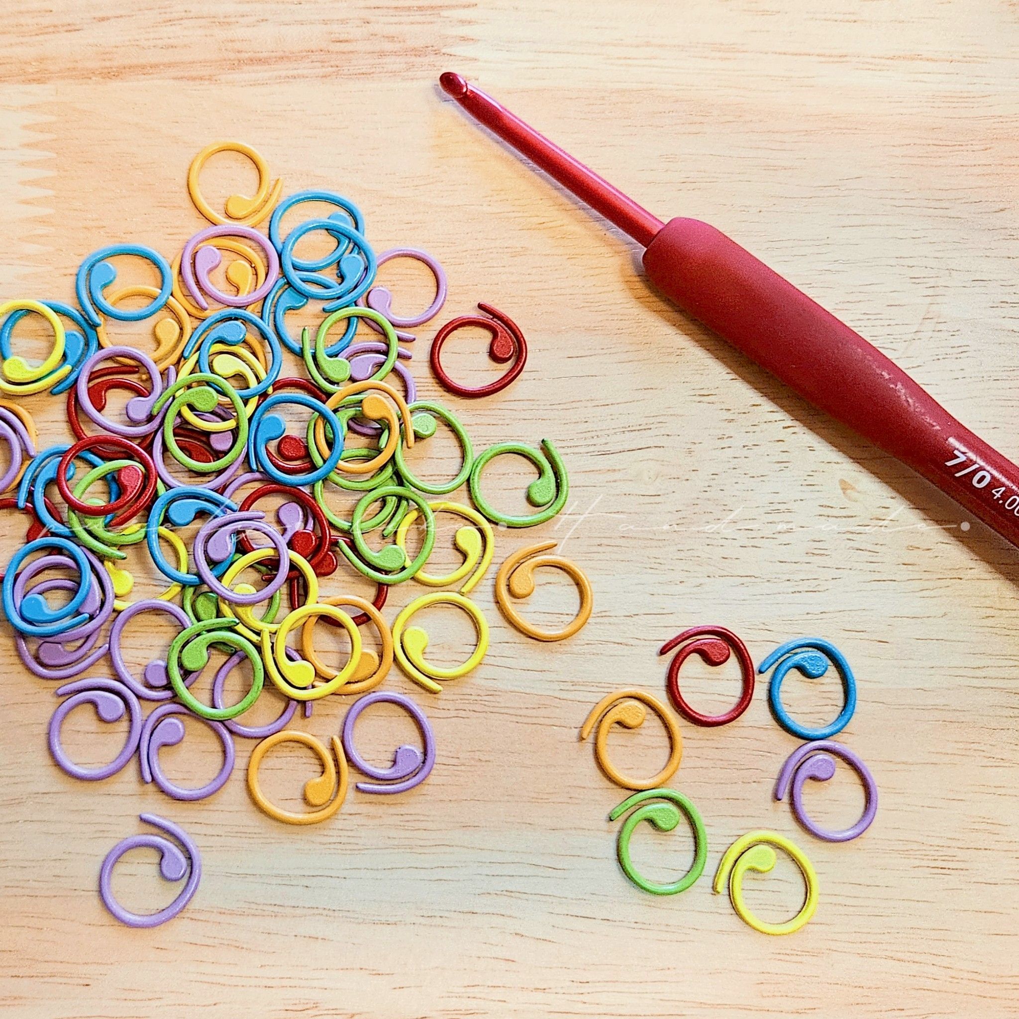 編織毛線工具 螺旋記號扣 編織工具  DIY編織記號扣 定位扣 記號扣 金屬烤漆記號扣